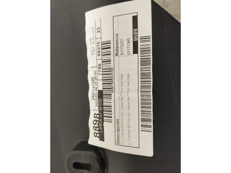 Recambio de consola central para seat arona xperience referencia OEM IAM 6F1863243 01173227 