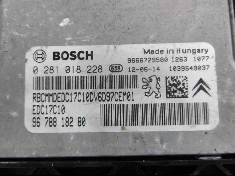 Recambio de centralita motor uce para citroën berlingo cuadro l2 referencia OEM IAM 9678818280 0281018228 EDC17C10