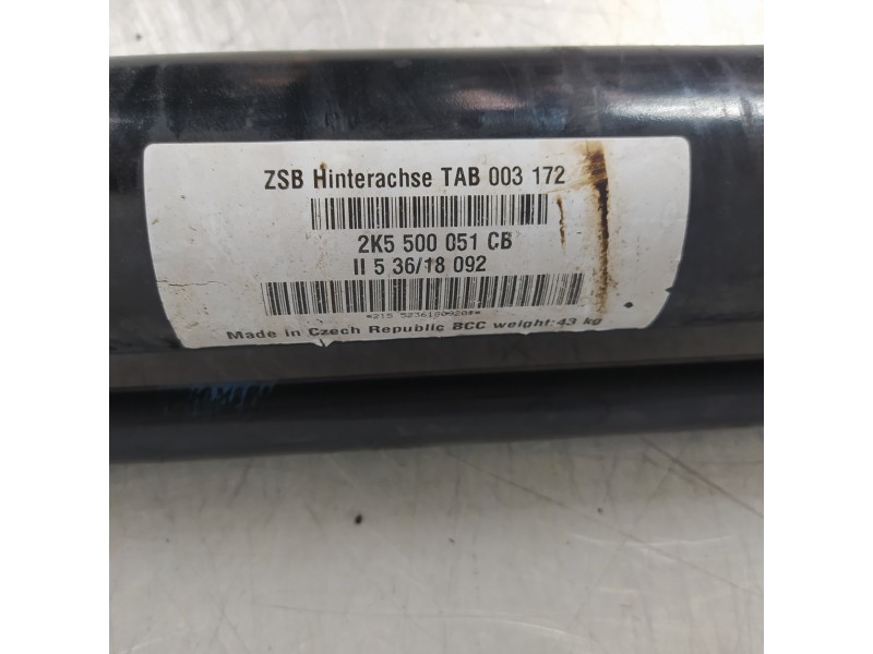 Recambio de puente trasero para volkswagen caddy furgón/kombi furgón bluemotion referencia OEM IAM 2K5500051CB  