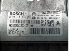 Recambio de centralita motor uce para peugeot 207 xs referencia OEM IAM 9662212480 0281012467 9653958980 2