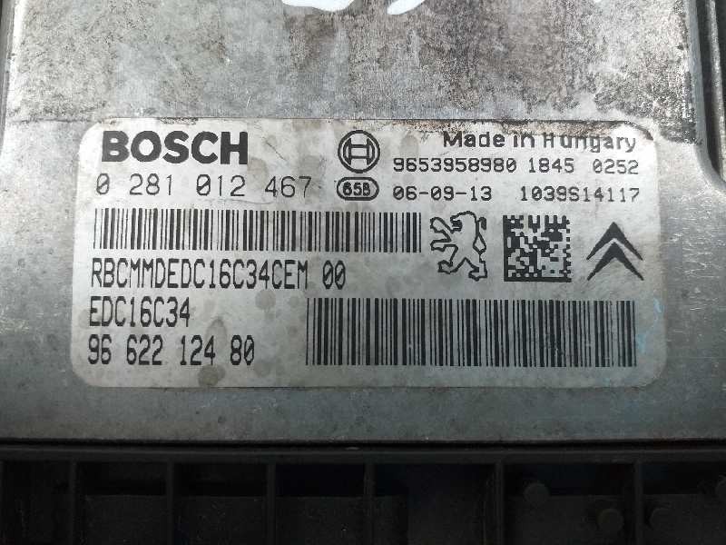 Recambio de centralita motor uce para peugeot 207 xs referencia OEM IAM 9662212480 0281012467 9653958980