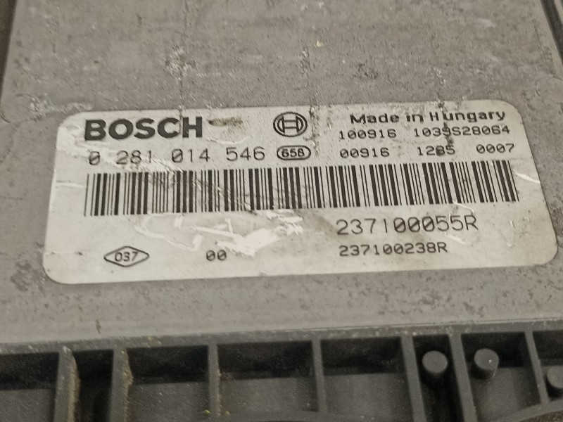 Recambio de centralita motor uce para renault scenic iii dynamique referencia OEM IAM 237100055R 0281014546 237100238R