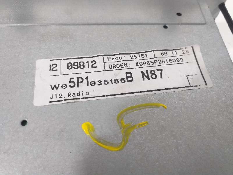 Recambio de sistema audio / radio cd para seat altea (5p1) stylance / style referencia OEM IAM 5P1035186B  