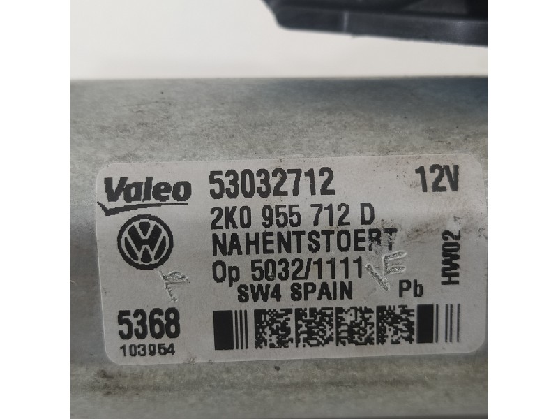 Recambio de motor limpia trasero para volkswagen caddy furgón/kombi furgón bluemotion referencia OEM IAM 2K0955712D  