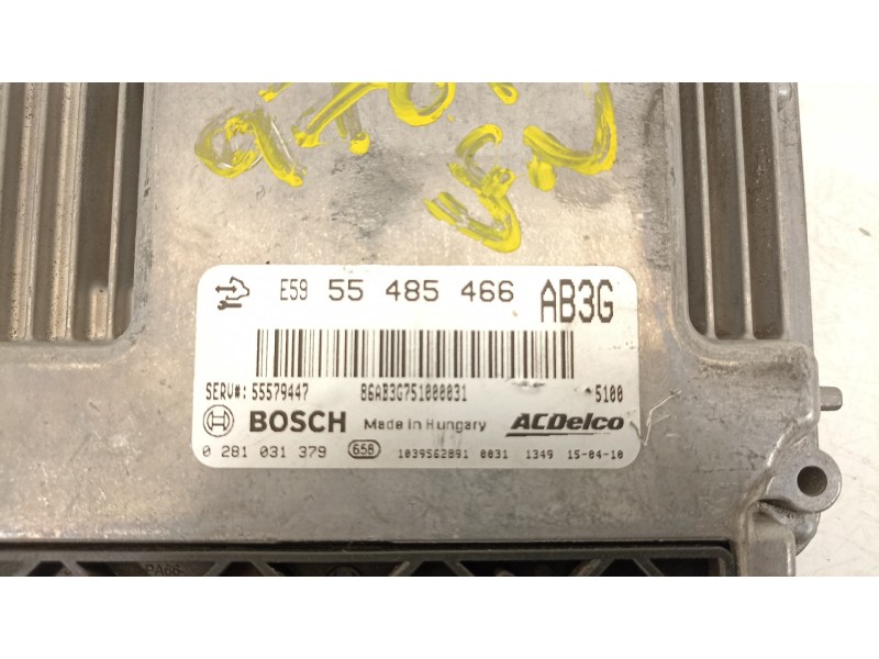 Recambio de centralita motor uce para opel insignia berlina excellence referencia OEM IAM 55485466 0281031379 