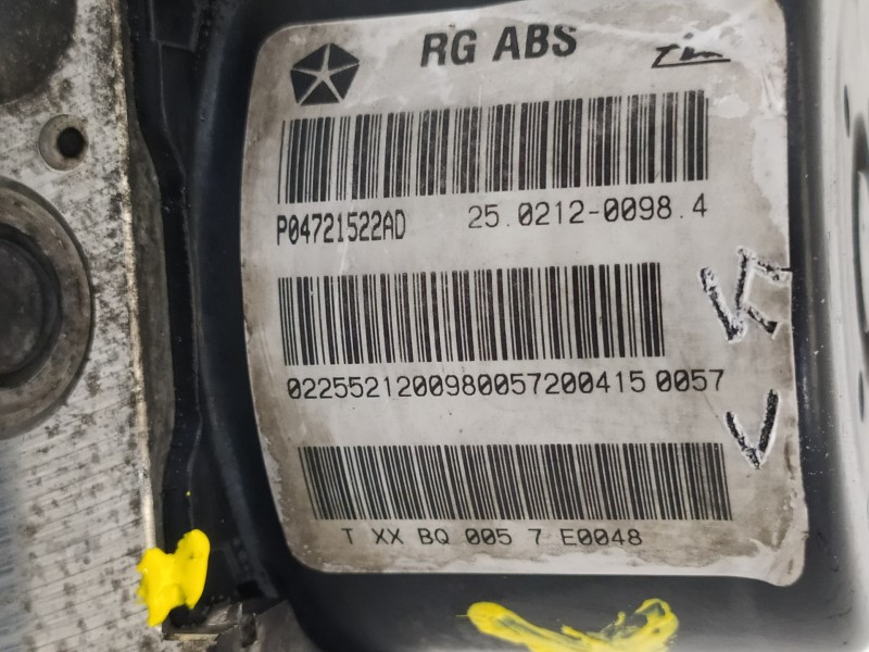 Recambio de abs para chrysler voyager (rg) 2.5 crd executive referencia OEM IAM P04721522AD  