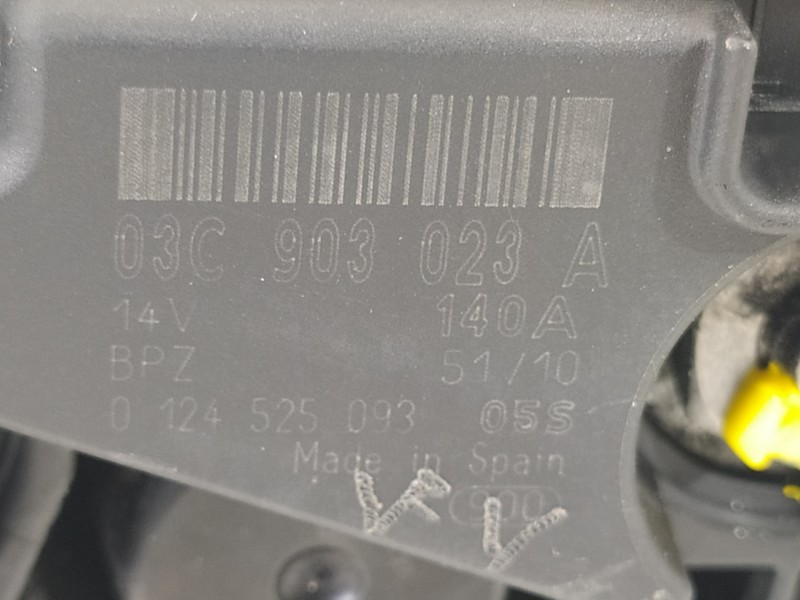 Recambio de alternador para volkswagen scirocco (137) 1.4 tsi (118kw) referencia OEM IAM 03C903023A  