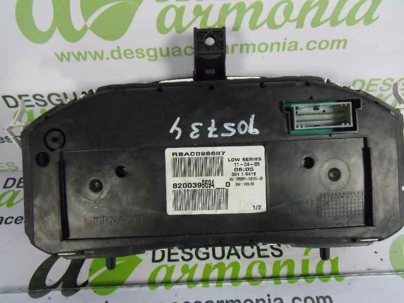 Recambio de cuadro instrumentos para renault megane ii classic berlina confort dynamique referencia OEM IAM 8200399694  