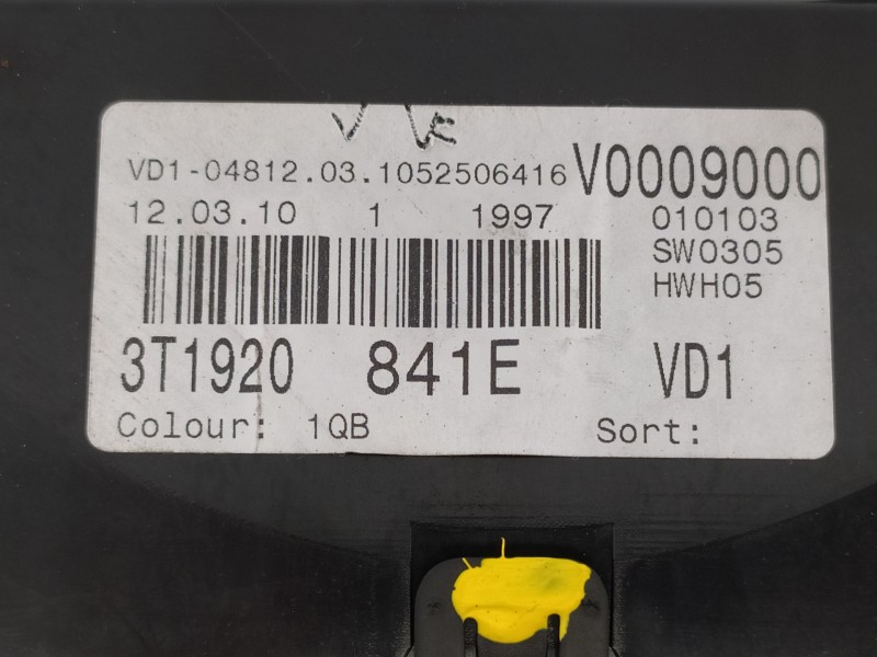 Recambio de cuadro instrumentos para skoda suberb (3t4) active referencia OEM IAM 3T1920841E  