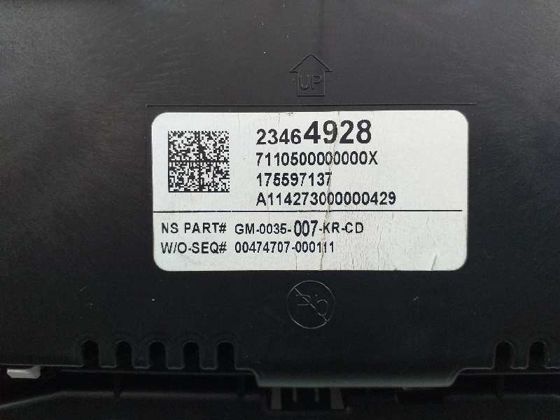 Recambio de cuadro instrumentos para opel insignia berlina excellence referencia OEM IAM 23464928 175597137 GM0035007KRCD