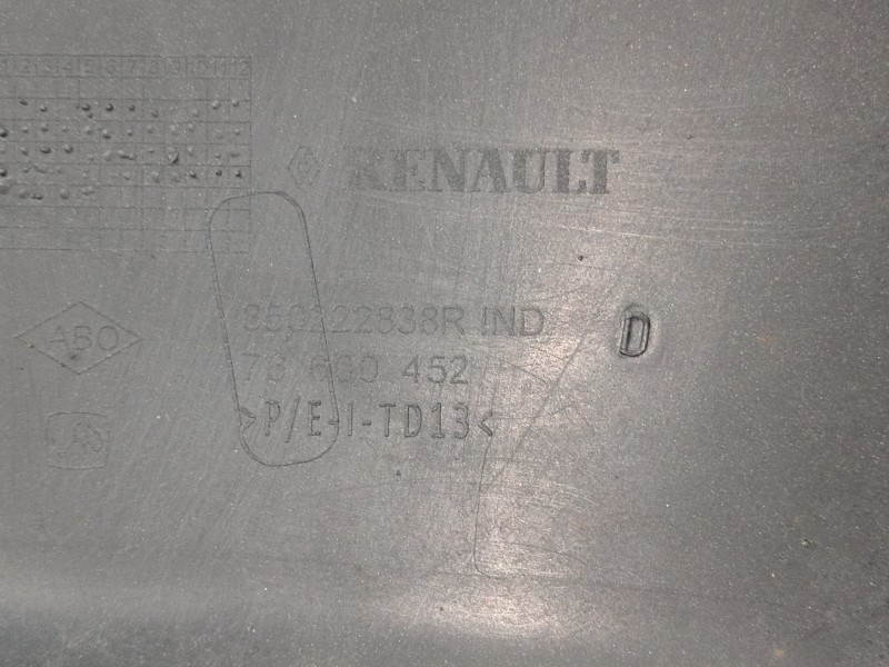 Recambio de paragolpes trasero para dacia lodgy laureate referencia OEM IAM 850222838R  