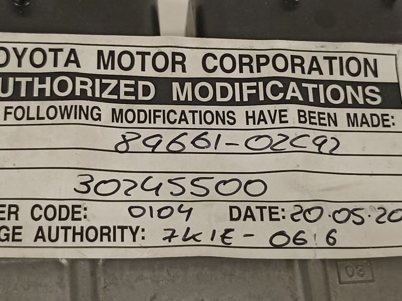 Recambio de centralita motor uce para toyota corolla (e15) high referencia OEM IAM 8966102C92 1758009551 