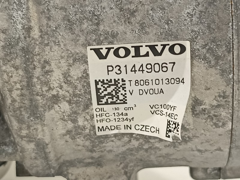 Recambio de compresor aire acondicionado para volvo xc60 kinetic 2wd referencia OEM IAM P31449067  