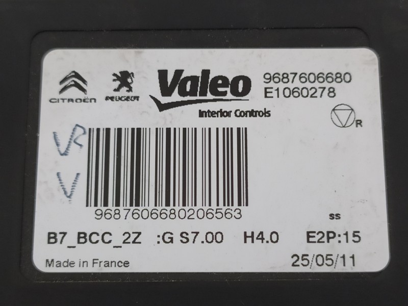 Recambio de modulo electronico para citroën c4 lim. business referencia OEM IAM 9687606680  