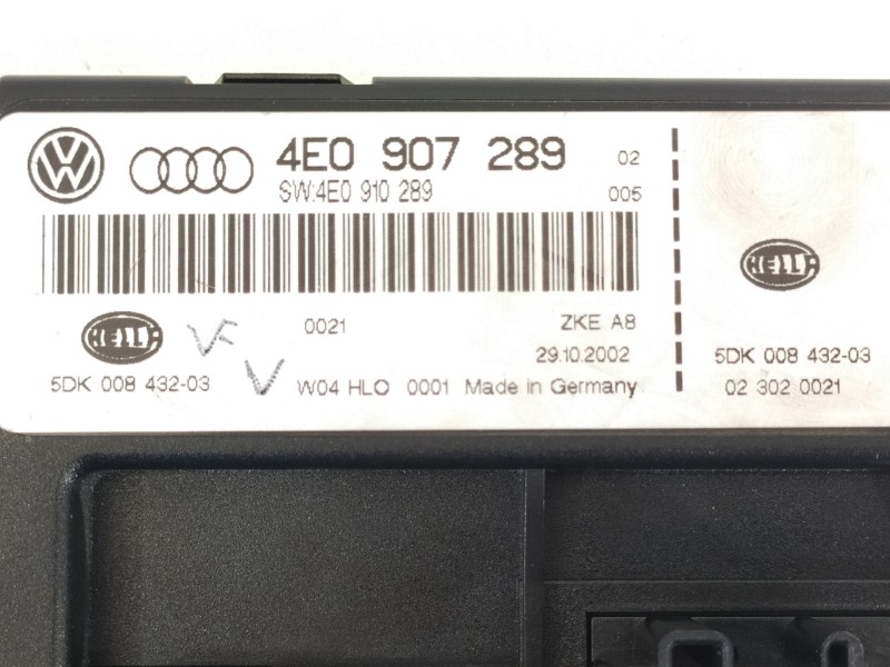 Recambio de modulo confort para audi a8 (4e2) 4.2 quattro l referencia OEM IAM 4E0907289 5DK008432 