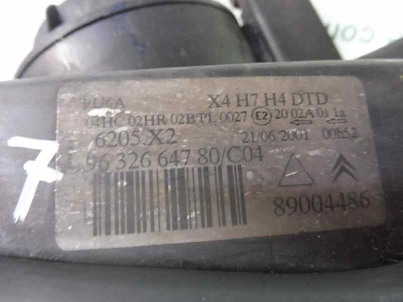 Recambio de faro derecho para citroën c5 berlina 2.0 hdi sx referencia OEM IAM 9632664780 89004486 