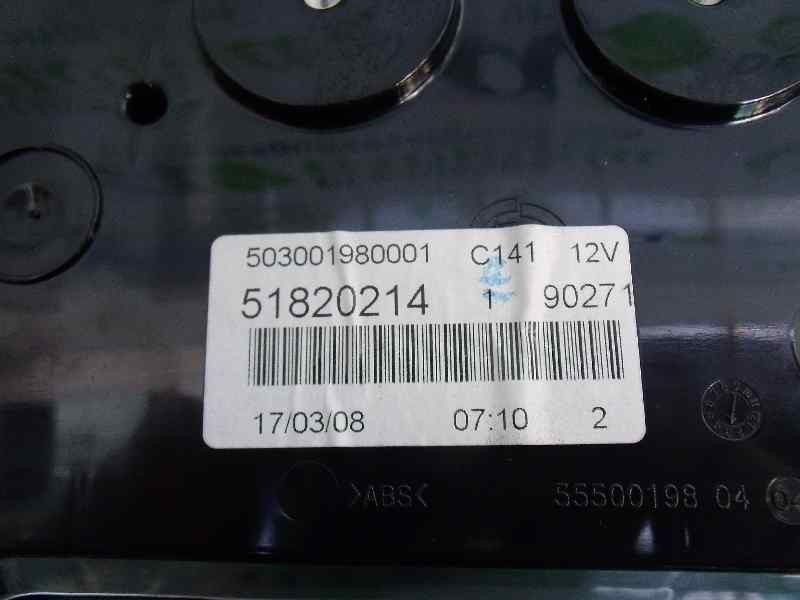 Recambio de cuadro instrumentos para fiat bravo (198) 1.9 dynamic multijet referencia OEM IAM 51820214 503001980001 