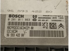 Recambio de centralita motor uce para citroën c4 berlina sx referencia OEM IAM 9659342280 0281011863  2