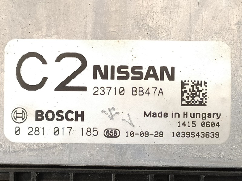 Recambio de centralita motor uce para nissan qashqai (j10) acenta referencia OEM IAM 23710BB47A 0281017185 