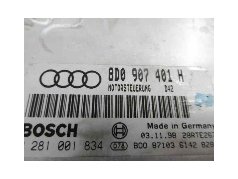 Recambio de centralita motor uce para audi a4 avant (b5) 2.5 tdi referencia OEM IAM 8D0907401H 0281001834 