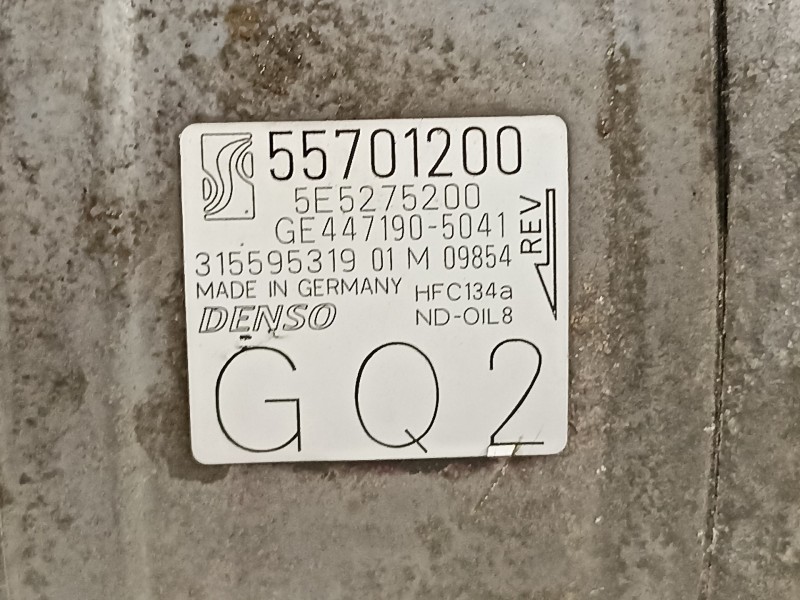 Recambio de compresor aire acondicionado para opel corsa d cmon referencia OEM IAM 55701200  