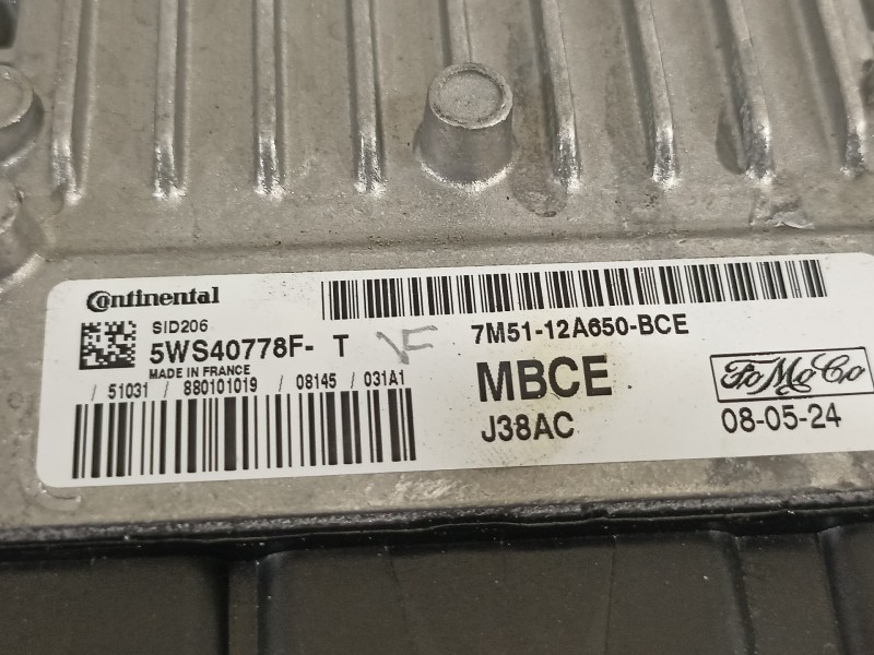Recambio de centralita motor uce para ford focus lim. (cb4) titanium referencia OEM IAM 7M5112A650BCE 5WS40778F 
