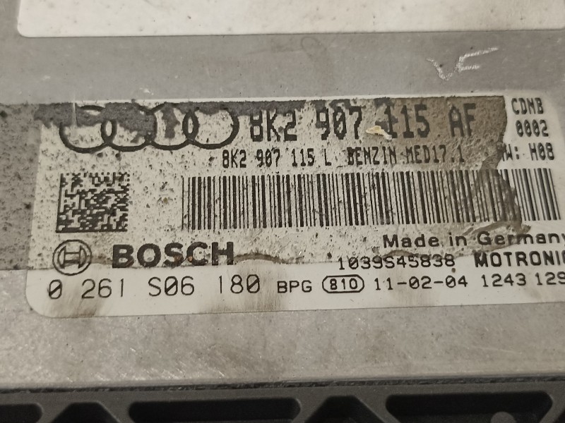 Recambio de centralita motor uce para audi a4 ber. (b8) básico referencia OEM IAM 8K2907115AF 0261S06180 