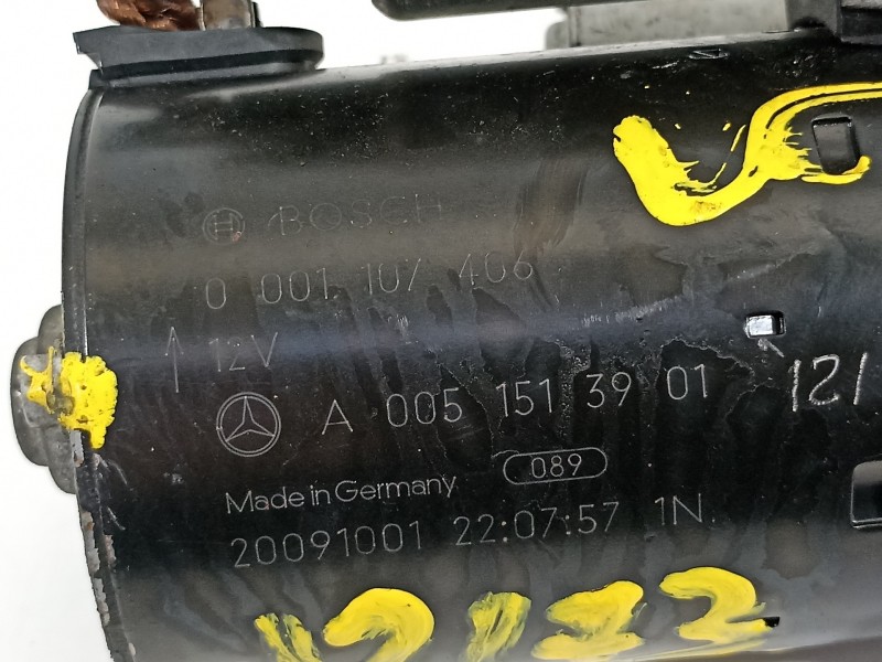 Recambio de motor arranque para mercedes-benz clase clk (w207) coupe 250 cgi blueefficiency referencia OEM IAM A0051513901  