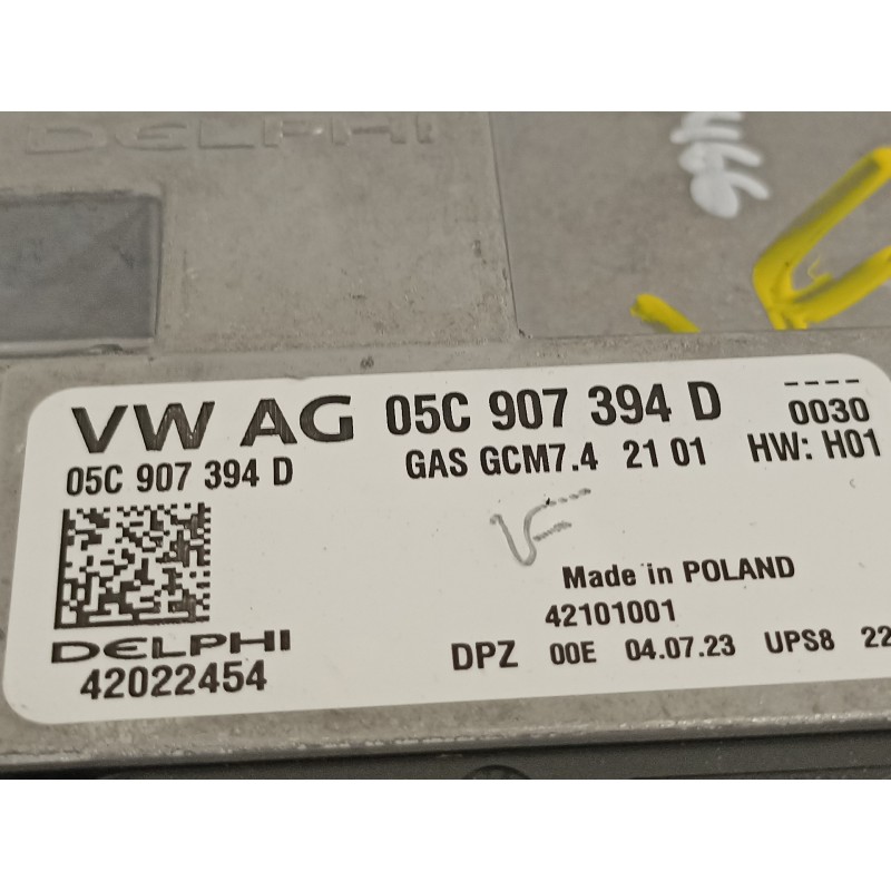 Recambio de centralita motor uce para audi a1 sportback (gba) 25 tfsi básico referencia OEM IAM 05C907394D  