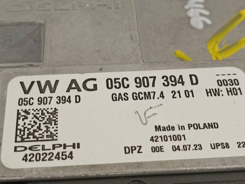 Recambio de centralita motor uce para audi a1 sportback (gba) 25 tfsi básico referencia OEM IAM 05C907394D  