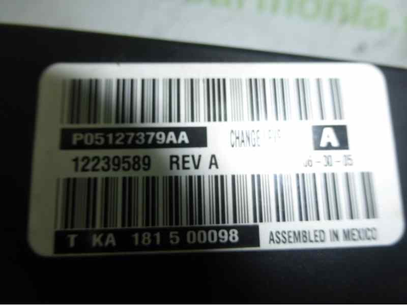 Recambio de mando climatizador para chrysler voyager (rg) 2.5 crd lx referencia OEM IAM P05127379AA 05127379AA 12239589