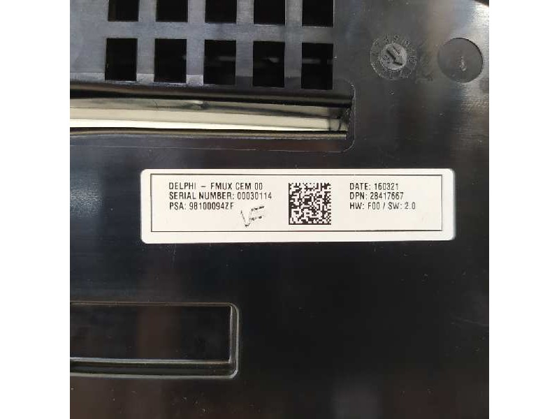 Recambio de mando climatizador para ds 4 style referencia OEM IAM 98100094ZF  