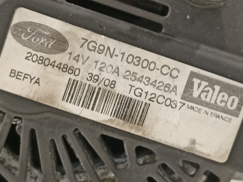 Recambio de alternador para ford fiesta (cb1) ghia referencia OEM IAM 7G9N10300CC  