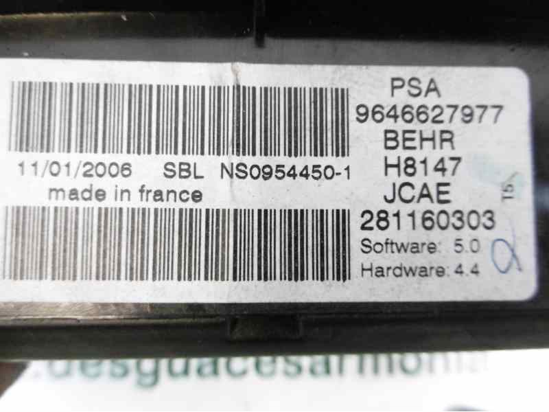 Recambio de mando climatizador para peugeot 307 break/sw (s2) sw pack referencia OEM IAM 9646627977 281160303 
