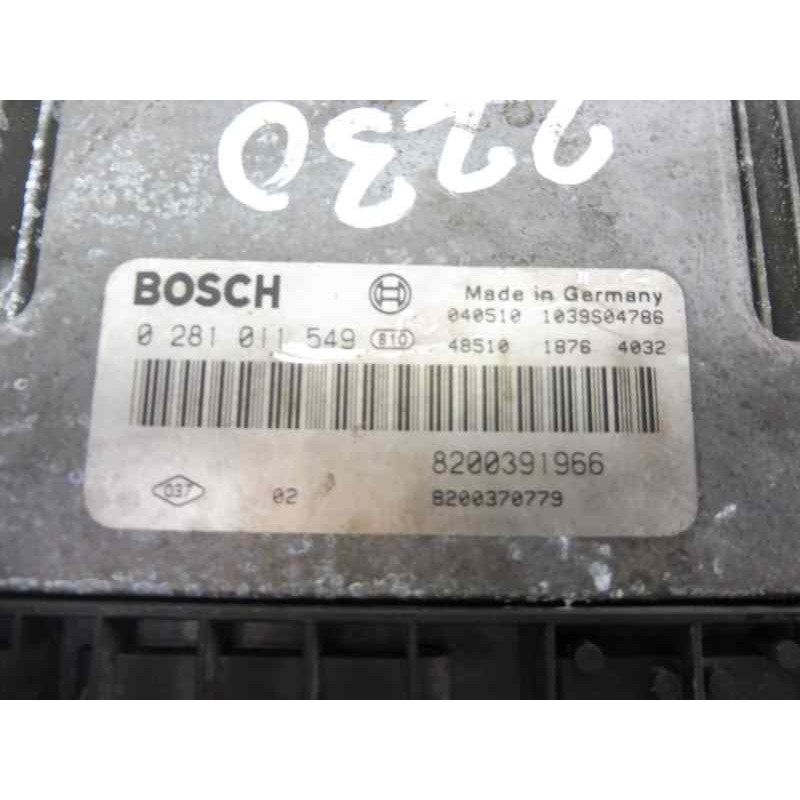 Recambio de centralita motor uce para renault scenic ii confort dynamique referencia OEM IAM 8200391966 0281011549 8200370779