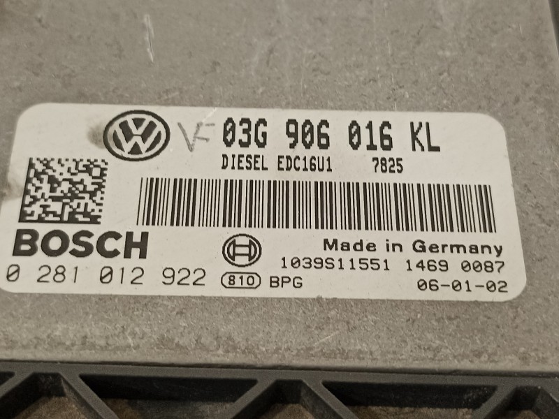 Recambio de centralita motor uce para seat altea (5p1) green referencia OEM IAM 03G906016KL  