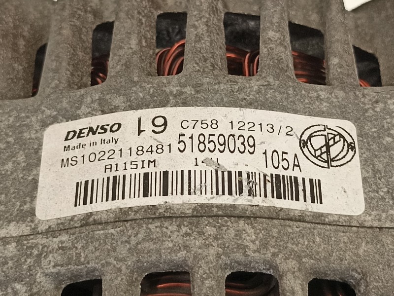 Recambio de alternador para fiat nuova 500 (150) star referencia OEM IAM 51859039  