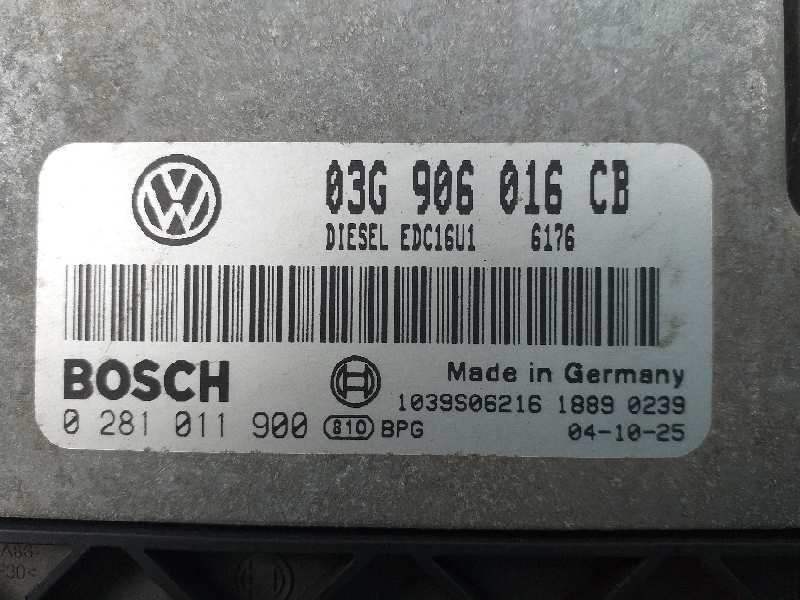 Recambio de centralita motor uce para volkswagen golf v berlina (1k1) trendline referencia OEM IAM 03G906016CB 0281011900 