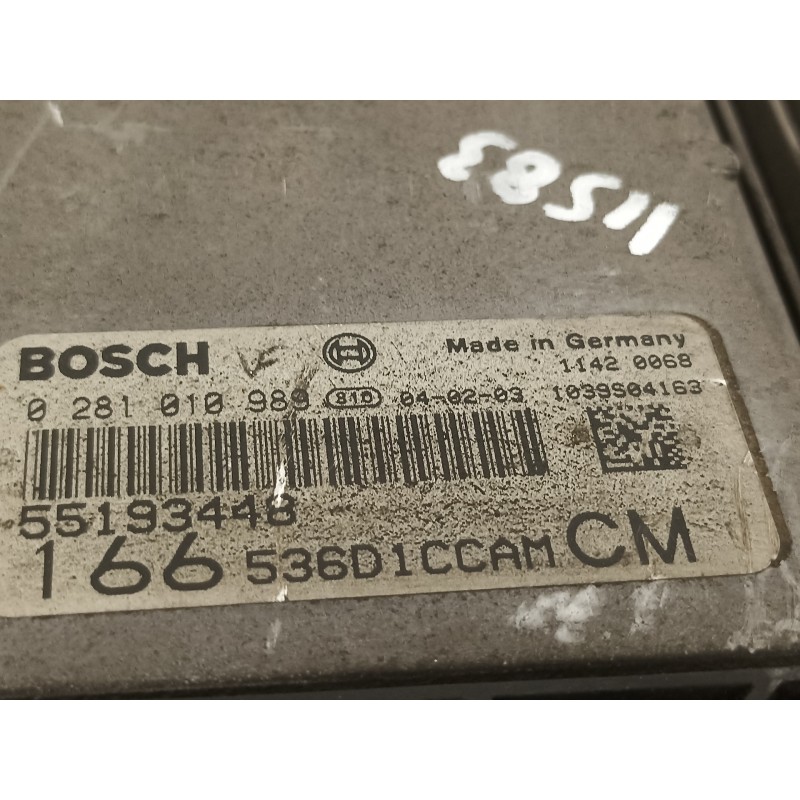 Recambio de centralita motor uce para alfa romeo 166 2.4 jtd 20v distinctive referencia OEM IAM 55193448  