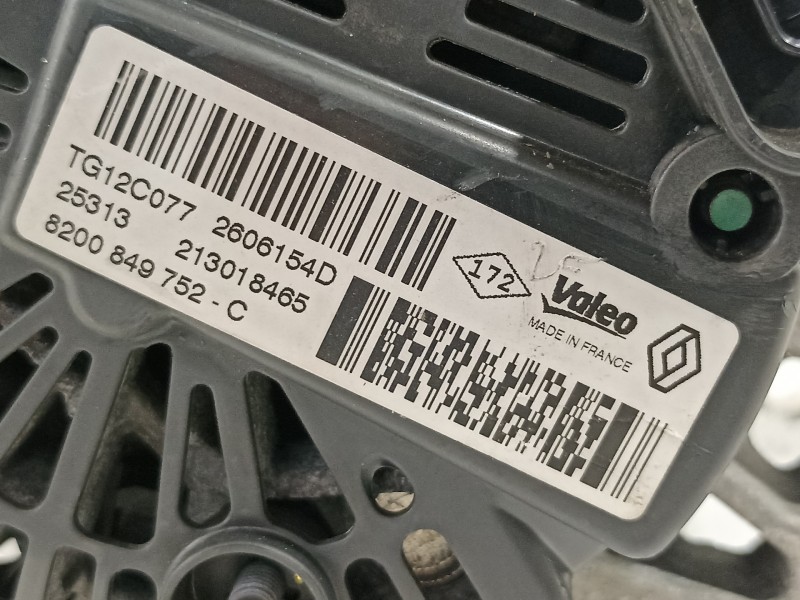 Recambio de alternador para renault megane iii berlina 5 p dynamique referencia OEM IAM 8200849752C 8200849752 