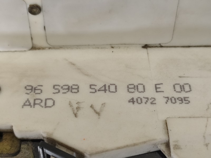 Recambio de cerradura puerta trasera derecha para peugeot 407 st confort referencia OEM IAM 9659854080E00  