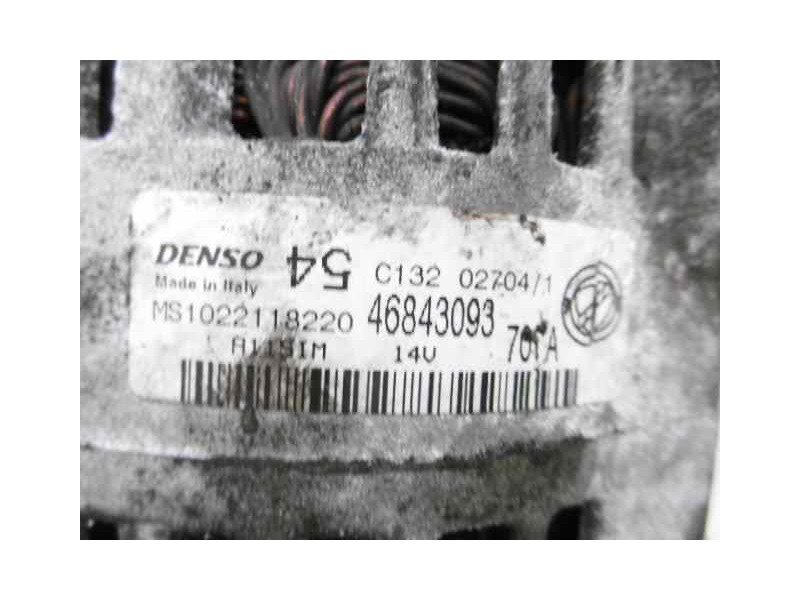 Recambio de alternador para fiat panda (169) 1.2 8v emotion referencia OEM IAM 46843093  