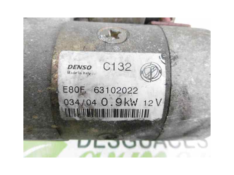 Recambio de motor arranque para fiat panda (169) 1.2 8v emotion referencia OEM IAM 63102022  