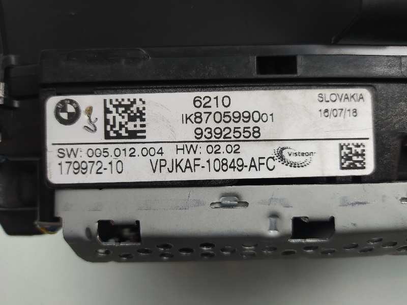 Recambio de cuadro instrumentos para bmw serie x3 (g01) xdrive20d xline referencia OEM IAM 62108705990 9392558 VPJKAF10849AFC