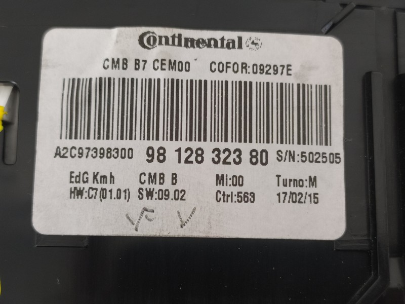 Recambio de cuadro instrumentos para citroën c4 lim. feel referencia OEM IAM 9812832380  