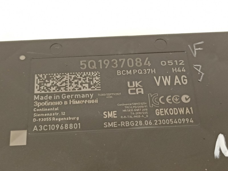 Recambio de modulo electronico para audi a1 sportback (gba) 25 tfsi básico referencia OEM IAM 5Q1937084  