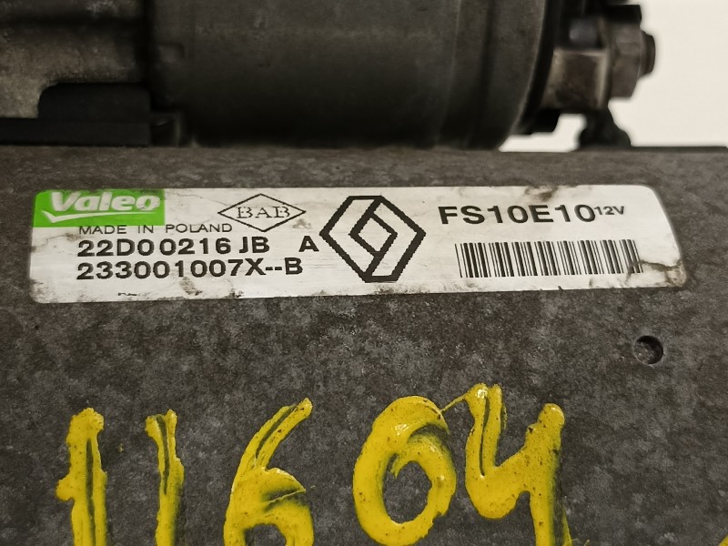 Recambio de motor arranque para renault megane iii coupe bose edition referencia OEM IAM 233001007X  