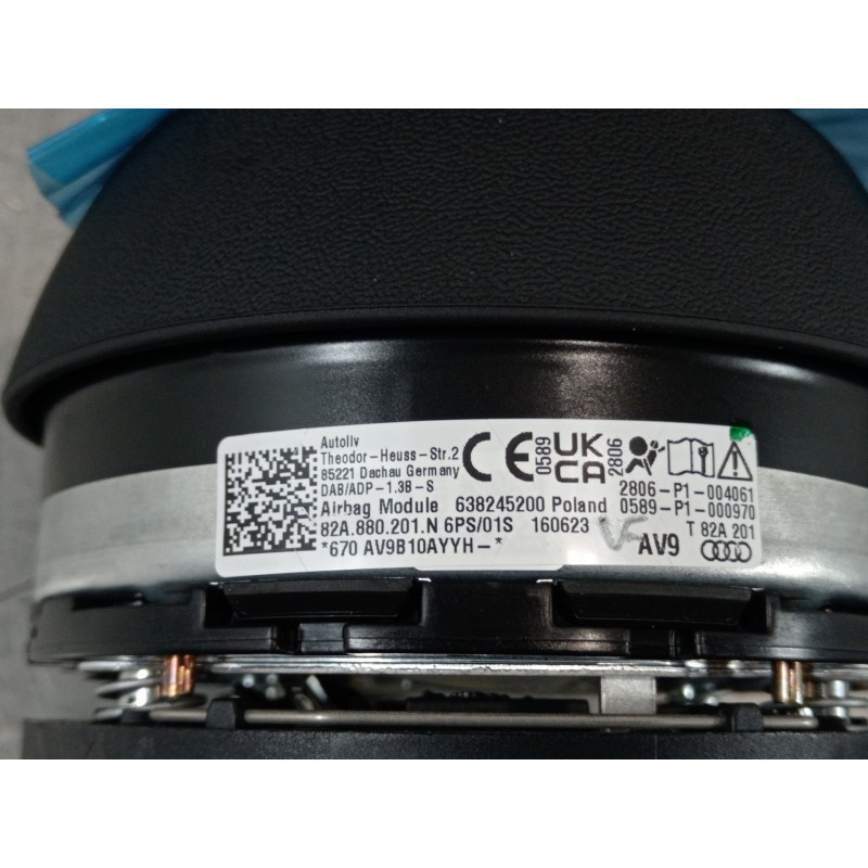 Recambio de kit airbag para audi a1 sportback (gba) 25 tfsi básico referencia OEM IAM 82B857003G 2Q0959655BJ 82A880201N