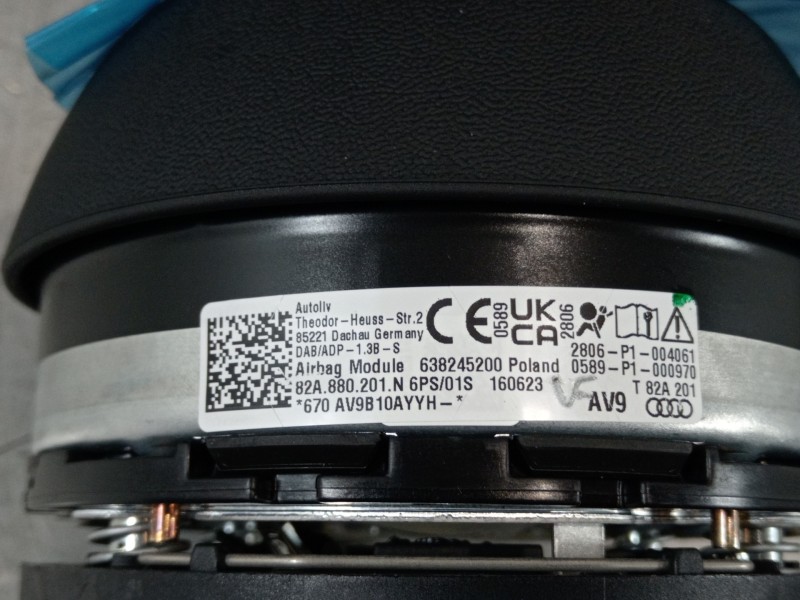 Recambio de kit airbag para audi a1 sportback (gba) 25 tfsi básico referencia OEM IAM 82B857003G 2Q0959655BJ 82A880201N