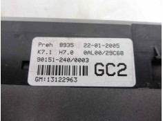 Recambio de mando climatizador para opel astra h berlina cosmo referencia OEM IAM 13122963   2